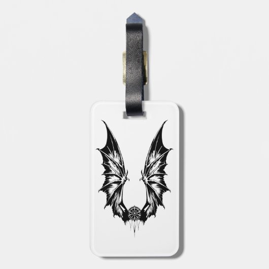 Drachenflügel Gepäckanhänger (Rückseite vertikal)