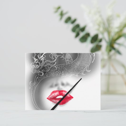 Drachenfrau Postkarte (Stehend Vorderseite)