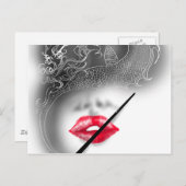 Drachenfrau Postkarte (Vorne/Hinten)