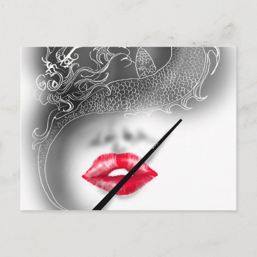 Drachenfrau Postkarte (Vorderseite)