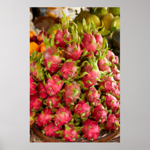 Drachenfrucht Can Duoc Markt Poster