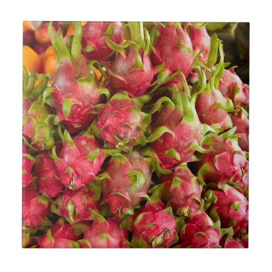 Drachenfrucht| Markt für Dosen Fliese (Vorderseite)