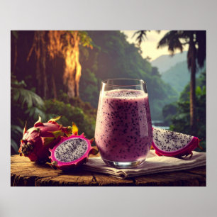 DRACHENFRUCHT - PITAHAYA - EXOTISCHE FRÜCHTE POSTER