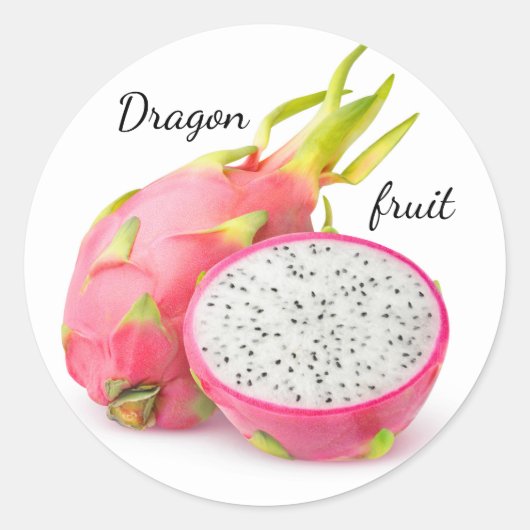 Drachenfrucht Runder Aufkleber (Vorderseite)