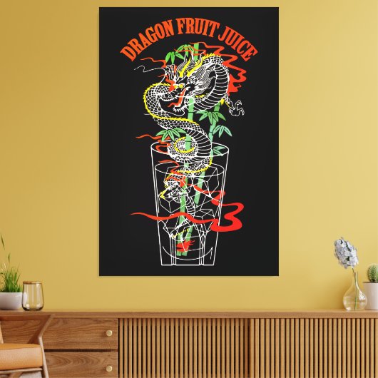 Drachenfrucht-Saft Leinwanddruck (Insitu (Wohnzimmer))
