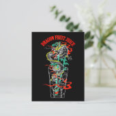 Drachenfrucht-Saft Postkarte (Stehend Vorderseite)