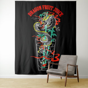 Drachenfrucht-Saft Wandteppich