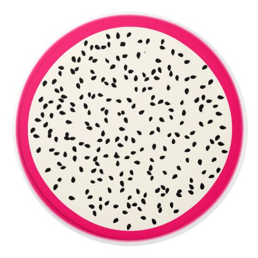 Drachenfrucht, stylisiert keramikknauf (Vorderseite)