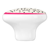 Drachenfrucht, stylisiert keramikknauf (Seitenansicht)