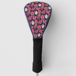 Drachenfrucht Tropisch Blumig Modern Grüne Palme Golf Headcover