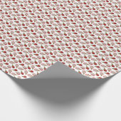 Drachenfruchtmuster Geschenkpapier (Ecke)
