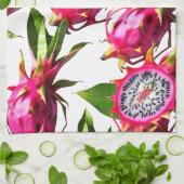 Drachenfruchtmuster Geschirrtuch (Gefaltet)