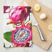 Drachenfruchtmuster Geschirrtuch (Viertel Falte)