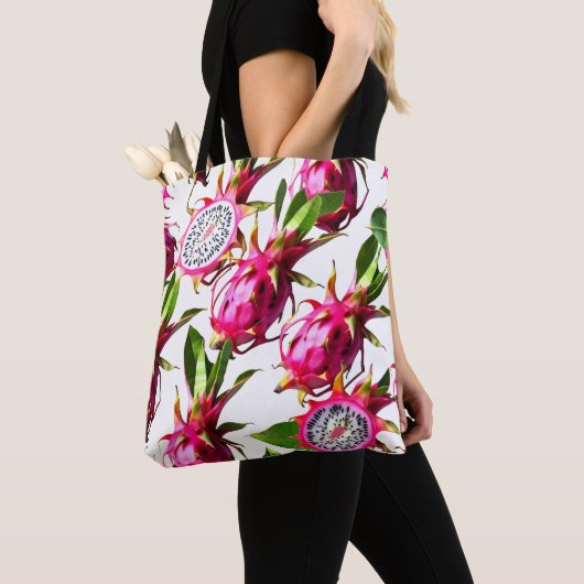 Drachenfruchtmuster Tasche (Von Nahem)