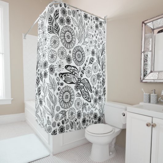 Drachengarten Duschvorhang (Beispiel)