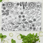 Drachengarten Geschirrtuch (Gefaltet)