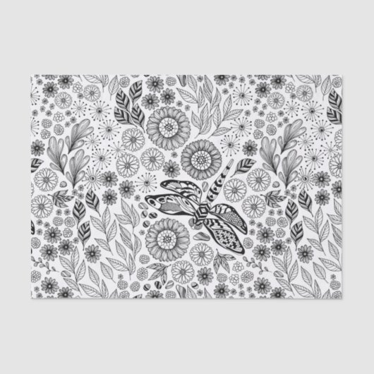 Drachengarten Seidenpapier (Vorderseite)