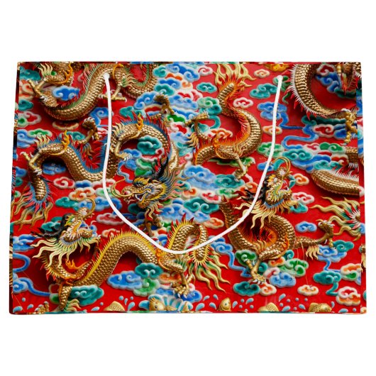 Drachengeschenk Große Geschenktüte (Vorderseite)