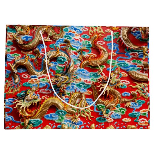 Drachengeschenk Große Geschenktüte (Rückseite)