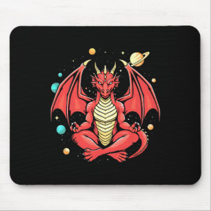 Drachengestalt Yoga-Meditation Drache macht Yoga i Mousepad