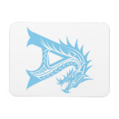 Drachengestalteter Buchstabe A, Drachenschrift, Mo Magnet (Horizontal)