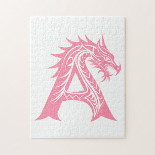Drachengestalteter Buchstabe A, Dragonalphabet, Mo Puzzle