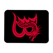Drachengestalteter Buchstabe B, Dragonalphabet, Mo Magnet (Horizontal)