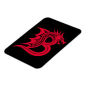 Drachengestalteter Buchstabe B, Dragonalphabet, Mo Magnet (Linke Seite)