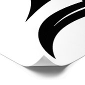 Drachengestalteter Buchstabe B, Dragonalphabet, Mo Poster (Ecke)