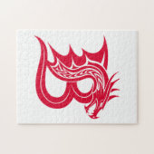 Drachengestalteter Buchstabe B, Dragonalphabet, Mo Puzzle (Horizontal)