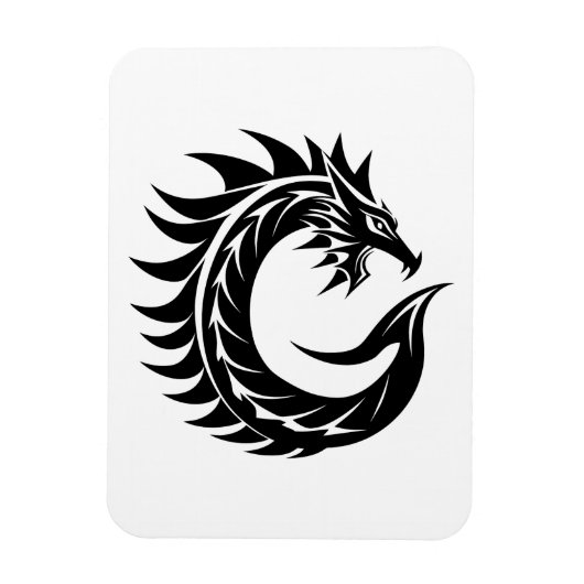 Drachengestalteter Buchstabe C, Drachenalphabet, M Magnet (Vertikal)