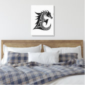 Drachengestalteter Buchstabe E, Drachenschrift, Mo Leinwanddruck (Insitu (Schlafzimmer))