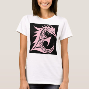 Drachengestalteter Buchstabe E, Drachenschrift, Mo T-Shirt