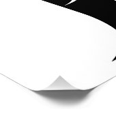 Drachengestalteter Buchstabe F, Drachenschrift, Mo Fotodruck (Ecke)
