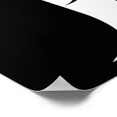Drachengestalteter Buchstabe F, Drachenschrift, Mo Poster (Ecke)