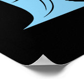 Drachengestalteter Buchstabe F, Drachenschrift, Mo Poster (Ecke)