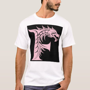 Drachengestalteter Buchstabe F, Dragonalphabet, Mo T-Shirt