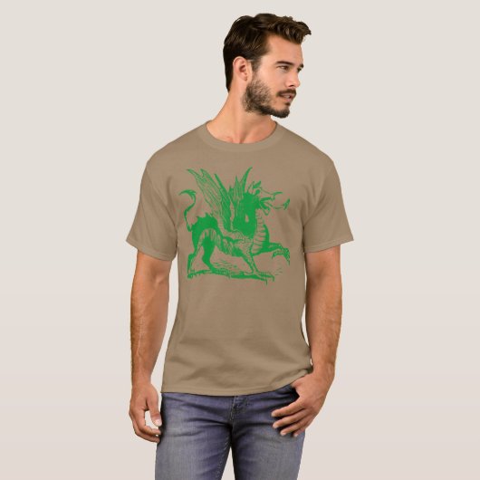 Drachengrabung - Grasgrün T-Shirt (Vorne ganz)
