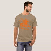 Drachengravur - Orange T-Shirt (Vorne ganz)