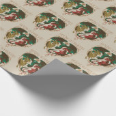 Drachenhaus | Drachenschild Geschenkpapier (Ecke)