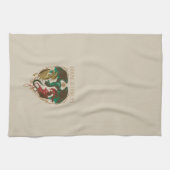 Drachenhaus | Drachenschild Geschirrtuch (Horizontal)