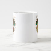 Drachenhaus | Drachenschild Jumbo-Tasse (Vorderseite)