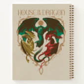 Drachenhaus | Drachenschild Notizblock (Rückseite)