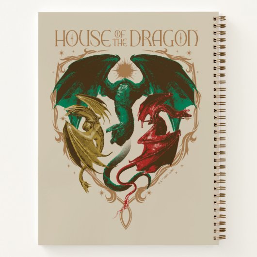 Drachenhaus | Drachenschild Notizblock (Rückseite)