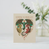 Drachenhaus | Drachenschild Postkarte (Stehend Vorderseite)