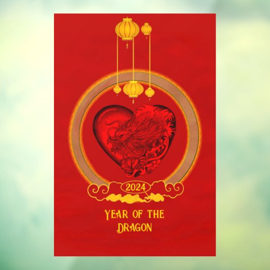 Drachenherz , Jahr des Drachen Fensteraufkleber (Blatt 3)