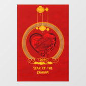 Drachenherz , Jahr des Drachen Fensteraufkleber (Blatt)