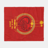 Drachenherz , Jahr des Drachen Fleecedecke (Vorderseite (Horizontal))