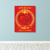 Drachenherz , Jahr des Drachen Leinwanddruck (Insitu (Holzboden))