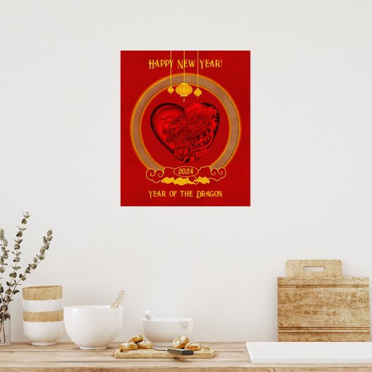Drachenherz , Jahr des Drachen Poster (Küche)